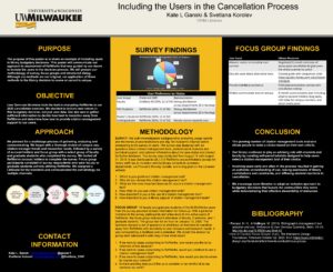 "Including the Users in the Cancellation Process" poster.